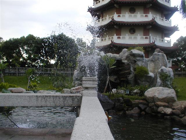 Fish fountains and gardens